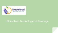 Blockchain Technology For Beverage | Beverage Supplychain Blockchain