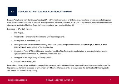 RNR CODC Module 5 Handbook