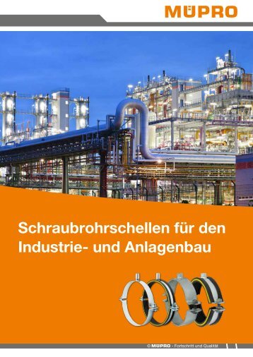MÜPRO Broschüre Schraubrohrschellen für den Industrie- und Anlagenbau DE