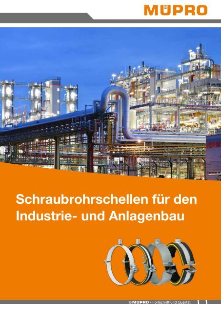 MÜPRO Broschüre Schraubrohrschellen für den Industrie- und Anlagenbau DE