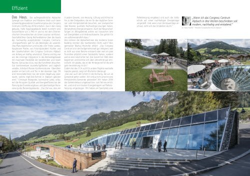 Congress Centrum Alpbach | Nachhaltigkeitsbericht