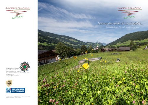 Congress Centre Alpbach | Sustainability Report