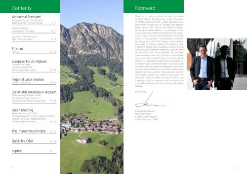 Congress Centre Alpbach | Sustainability Report