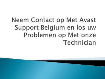 Neem Contact op Met Avast Support Belgium en los uw Problemen op Met onze Technician-converted