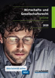 Wirtschafts- u. Gesellschaftsrecht 2020