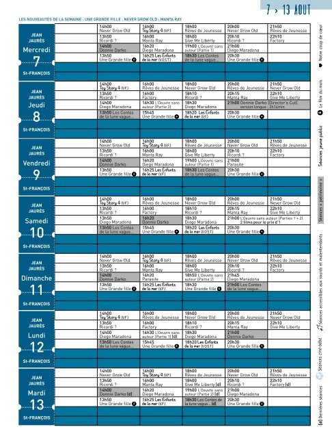 GAZETTE CINÉMA[S] LE MÉLIÈS N°157 - AOÛT 2019