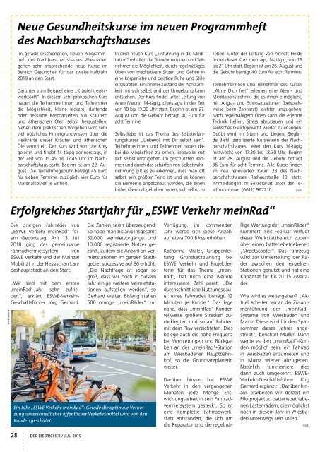 DER BIEBRICHER, Nr. 332, Juli 2019