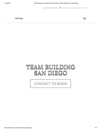 Team Building _ Corporate Yacht Charters _ Private Sailing Tours San Diego