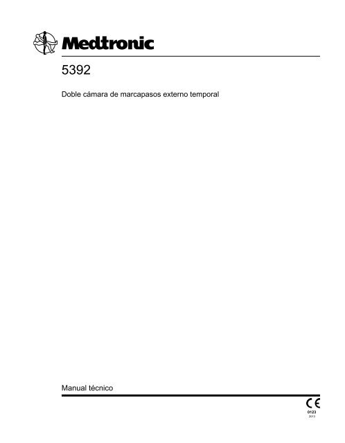 Medtronic 5392 Dual Chamber Temporary External Pacemaker Technical Manual en es