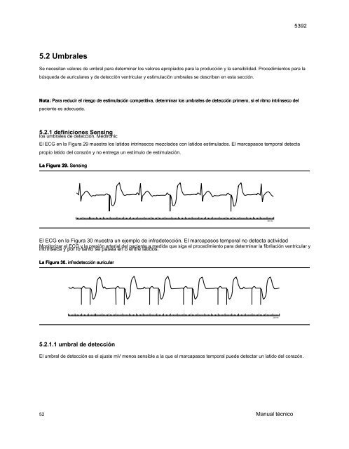 Medtronic 5392 Dual Chamber Temporary External Pacemaker Technical Manual.en.es