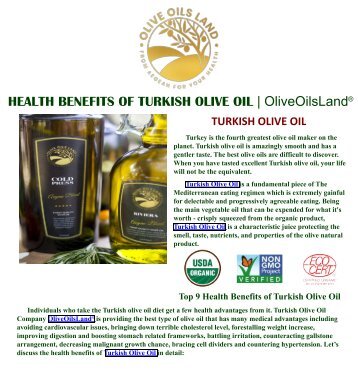 Turkish Olive Oil