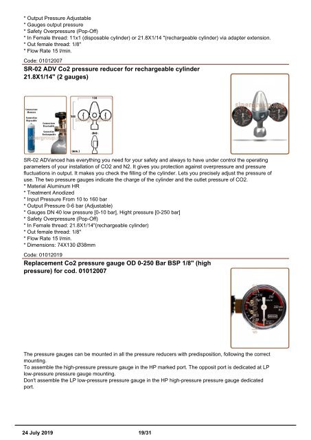 Installation accessories catalogue