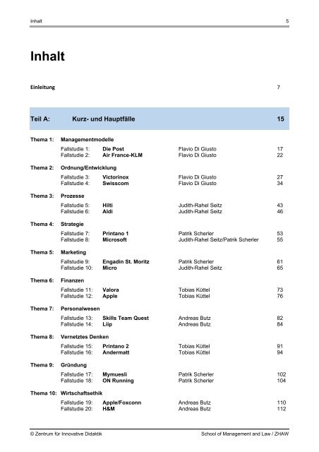 Leseprobe: Butz/Scherler: BWL Casebook