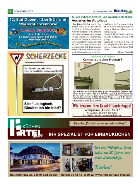 Hänicher Bote | November-Ausgabe 2015