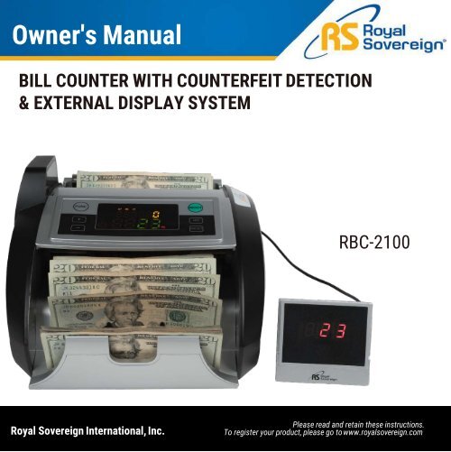 RBC-2100 Owner&#039;s Manual