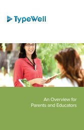 TypeWell Brochure: An Overview for Parents and Educators