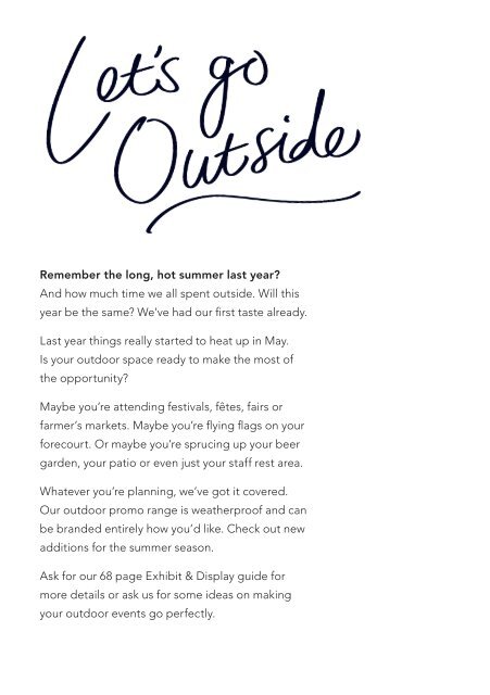 Lets Go Outside Brochure