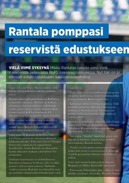 Käsiohjelma RoPS - FC Inter Turku 28.7.2019