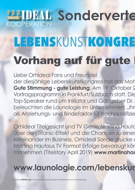 Orhideal IMAGE Magazin - August 2019