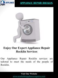 Appliance Repair Rocklin