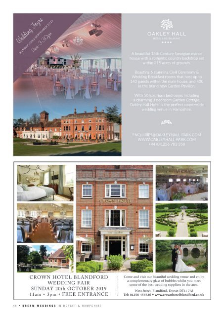 Dream Weddings Magazine - Dorset & Hampshire - issue.40
