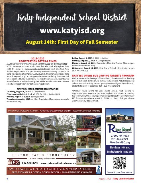 Katy Communicator August 2019