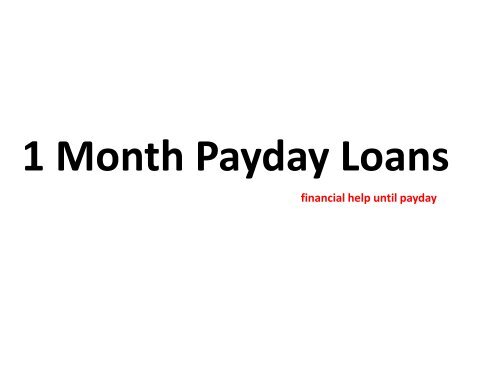 30 days pay day student loans