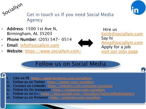 THE Social Media Agency | Sociallyin