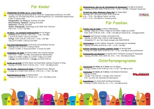 Familienfolder Frühjahr 2020