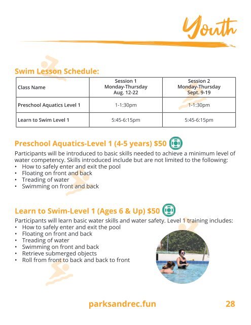 Palm Coast Parks & Recreation Activity Guide Fall 2019