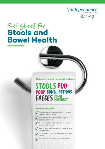 Stools and bowel health 