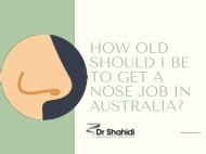 How Old Should I be to Get a Nose Job in Australia?