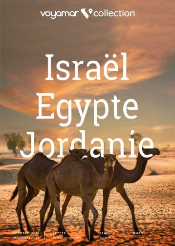 Voyamar Collection Israël, Egypte & Jordanie | Octobre 2019 - Décembre 2020