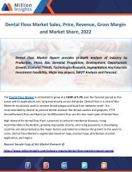 Dental Floss Market Sales, Price, Revenue, Gross Margin and Market Share, 2022