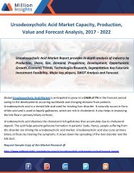 Ursodeoxycholic Acid Market Capacity, Production, Value and Forecast Analysis, 2017 - 2022