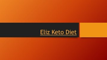 Eliz Keto Diet