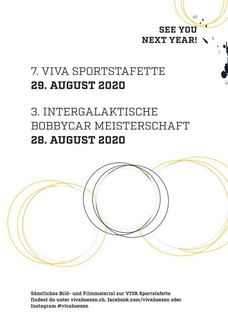 6. VIVA Sportstafette 2019 - Eventführer