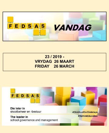 FEDSAS 23 van 2019