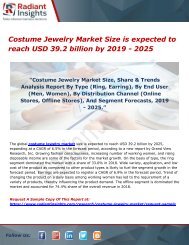 Costume Jewelry Market Size is expected to reach USD 39.2 billion by 2019 - 2025 