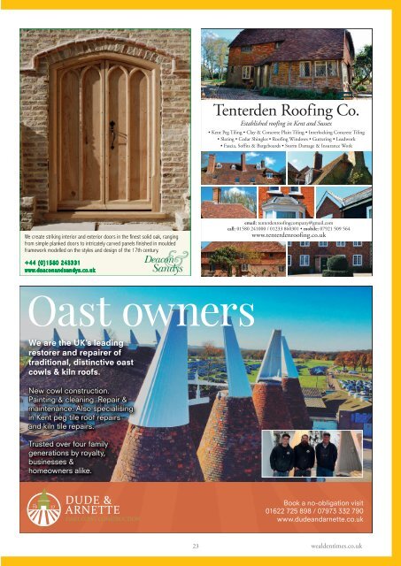 Wealden Times | WT210 | August 2019 | Restoration & New Build supplement inside