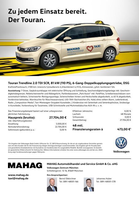 Taxi Times München - Januar 2019