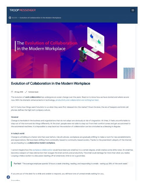The Evolution of Collaboration in the Modern Workplace