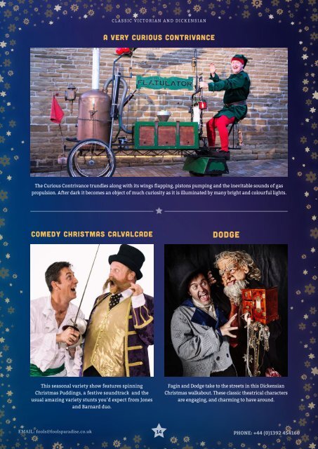 Fool's Paradise Christmas Brochure 2019