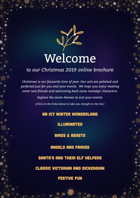 Fool's Paradise Christmas Brochure 2019