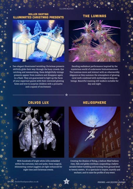 Fool's Paradise Christmas Brochure 2019