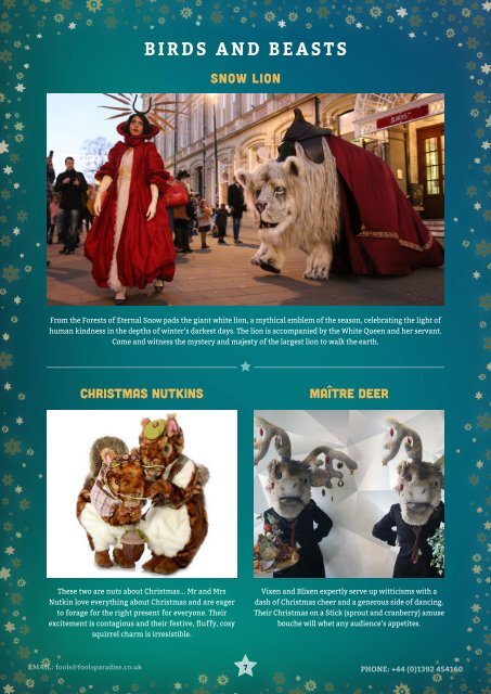 Fool's Paradise Christmas Brochure 2019