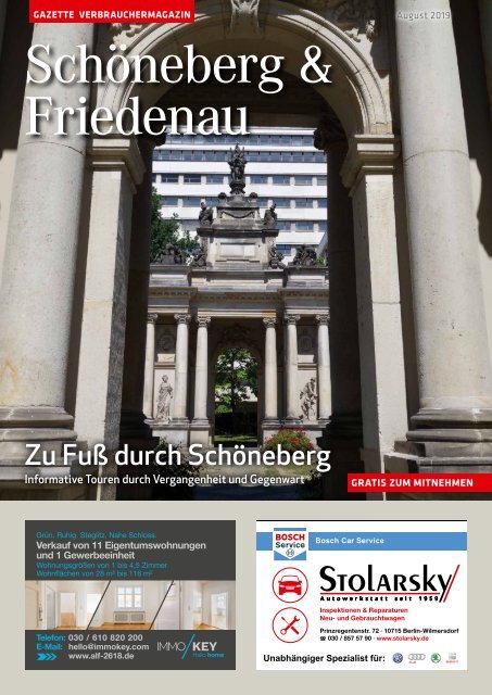 Gazette Schöneberg & Friedenau August 2019