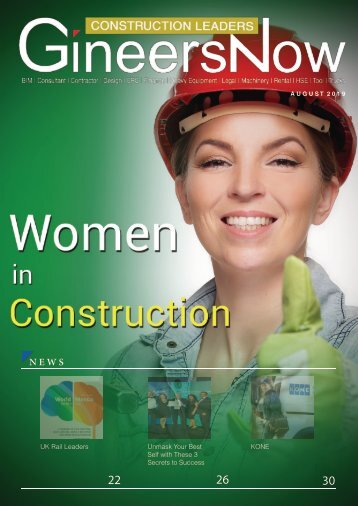 The Rise of Women in Construction, Construction Leaders magazine, Aug2019