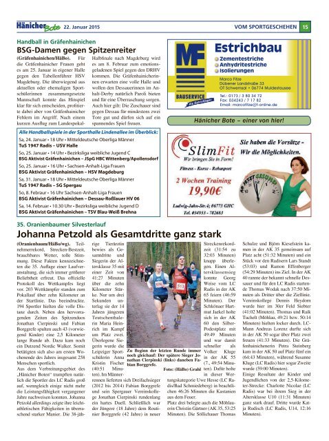 Hänicher Bote | Januar-Ausgabe 2015