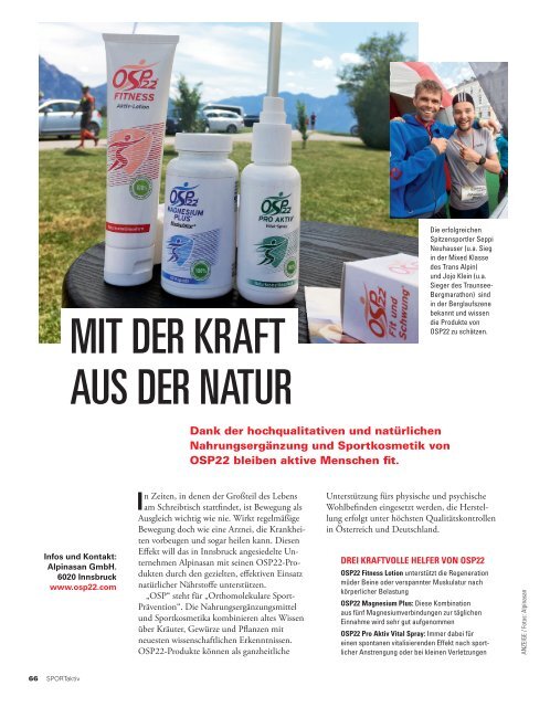 SPORTaktiv August 2019